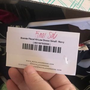 Royal & Reese Dresses - 3 for $15 Eligible!! Bonnie Floral Hi - Lo Small Royal & Reese Dresses - 3 for $15 Eligible!! Bonnie Floral Hi - Lo Small